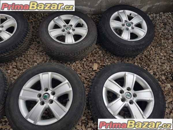 2x sada Škoda Octavia 2 cevher 1Z0601025s 5x112 6.5jx15 et50