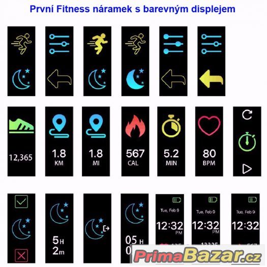 Inteligentní náramek Makibes Sport Fitness