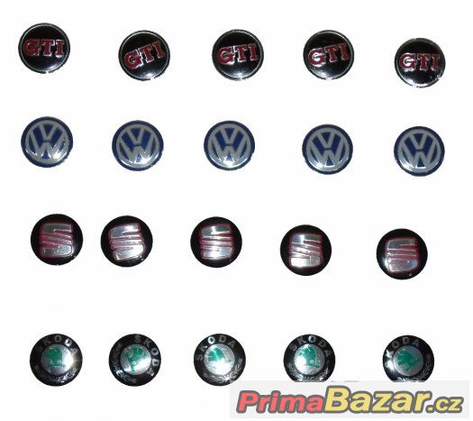 Loga klíčů VW, Seat, Škoda, GTI Loga klíčů VW, Seat, Škoda, GTI