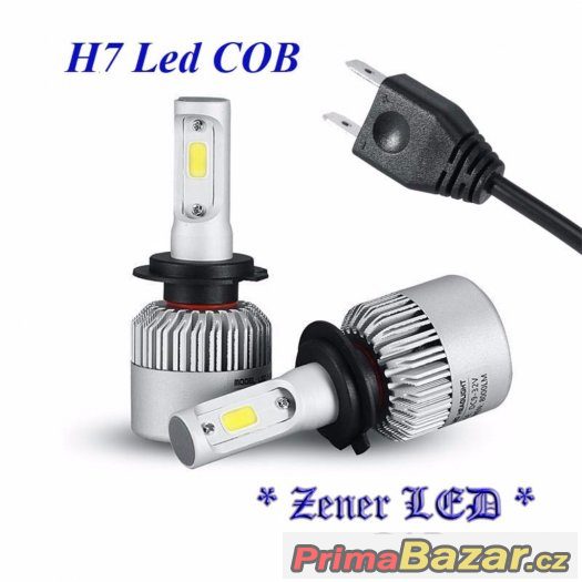 H7 LED COB chip 72Watt 8000 Lumenů