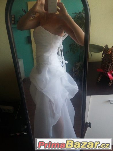 nové bílé svatební šaty vel. s ihned k dodani