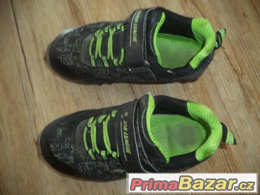 dětské softshellové boty černo zelené