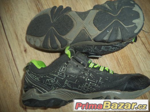 dětské softshellové boty černo zelené