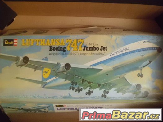 Velký Model letadla Lufthansa Boeing 747  jumbo jet - Revell