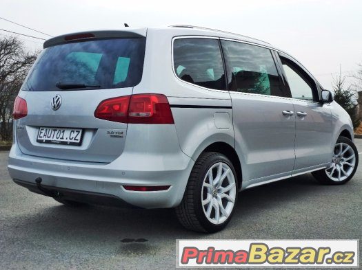 VW SHARAN 2012 TDI 125 kW Tažné Bixenon Kůže 11xBag (ODPOČET