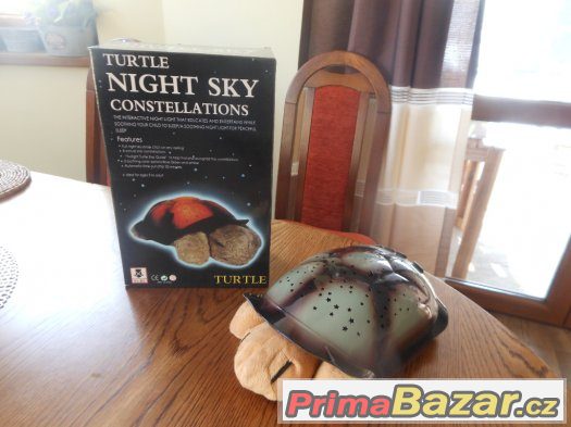 Svítící noční želvička-projektor s melodiemi,moc hezké