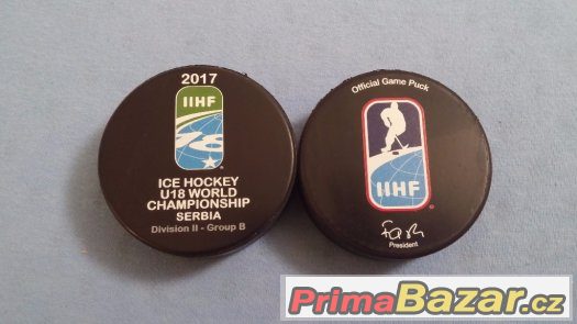 Hokejové puky IIHF + Dalsí kusy Hokejové puky IIHF + Dalsí kusy