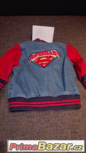 Džínová bunda Superman chlapec vel. 80