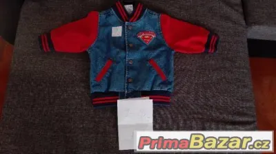 Džínová bunda Superman chlapec vel. 80