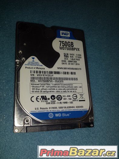 Hdd 750Gb 2,5 Sata Disk