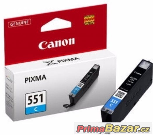 Canon CLI-551 originál modrá, žlutá, magenta