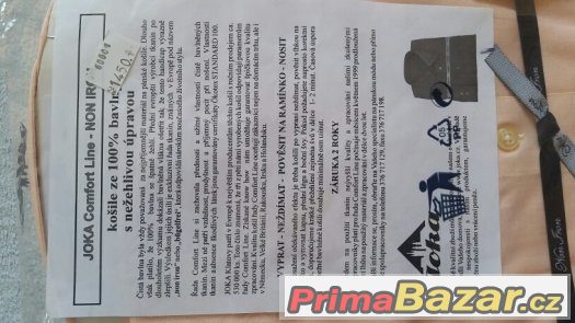 Pánská košile krátký rukáv v nemačkavé úpravě Pánská košile krátký rukáv v nemačkavé úpravě