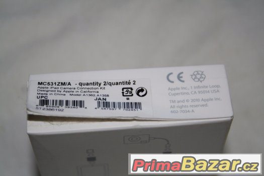 iPAD III - MC531ZM/A redukce na čtečku SD a USB iPAD III - MC531ZM/A redukce na čtečku SD a USB