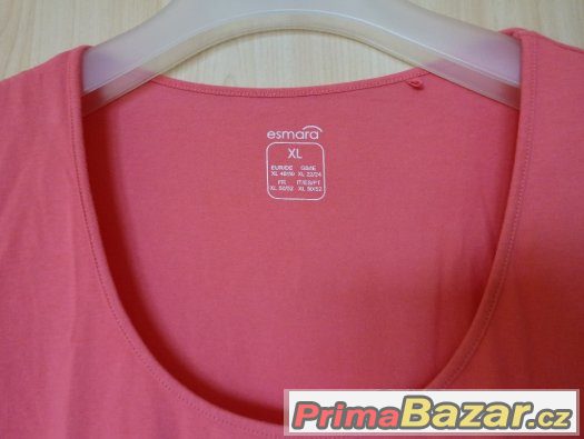 KRÁSNÉ DÁMSKÉ TRIKO LOSOSOVÉ BARVY zn. ESMARA vel XL (48/50) KRÁSNÉ DÁMSKÉ TRIKO LOSOSOVÉ BARVY zn. ESMARA vel XL (48/50)