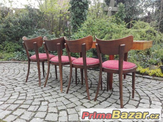 Jídelní sestava / židle  / stůl / Thonet / art deco / retro