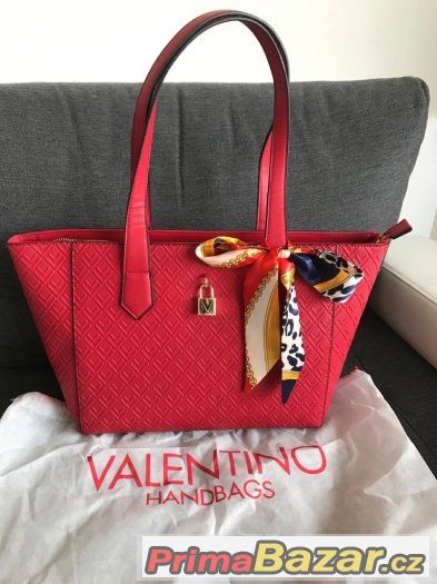 VALENTINO červená kabelka shopper