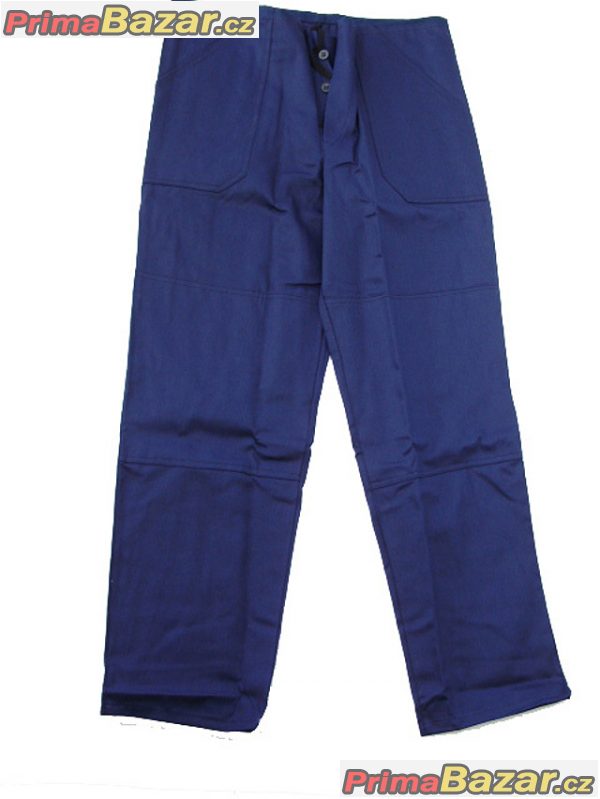 Monterky nové modré, kalhoty velikost 62