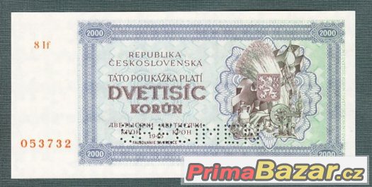 stare-bankovky-2000-kcs-1945-bezvadny-stav