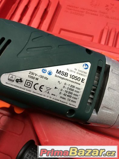 Příklepová vrtačka Meister MSB 1050E 1050 W