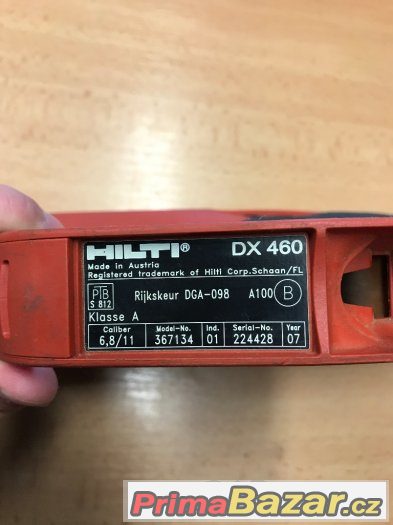 Nastřelovačka hřebíků Hilti DX 460 + krabice
