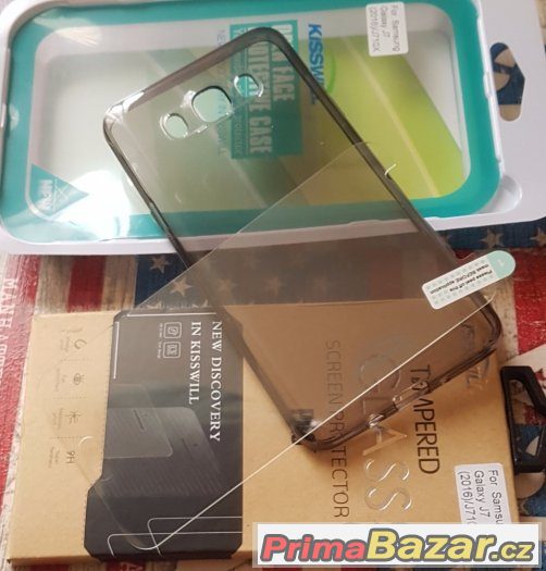 Samsung J7 (J710-2016) tvrzené Sklo + Pouzdro silikon TPU – fotografie 4