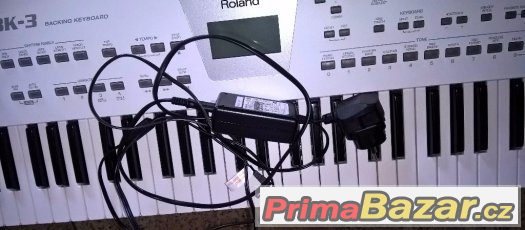 Keyboard ROLAND - BK-3 - v bílém provedení