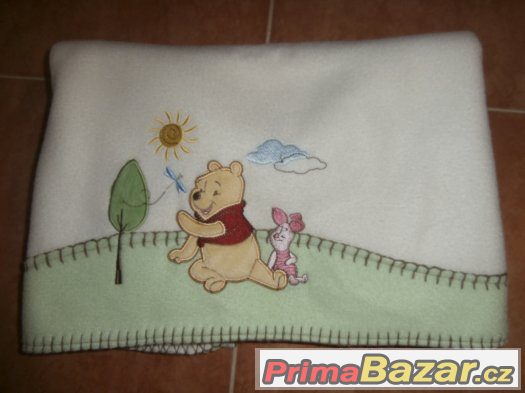 Dvojitá deka s medvídkem Pú, zn. Disney + růžová deka
