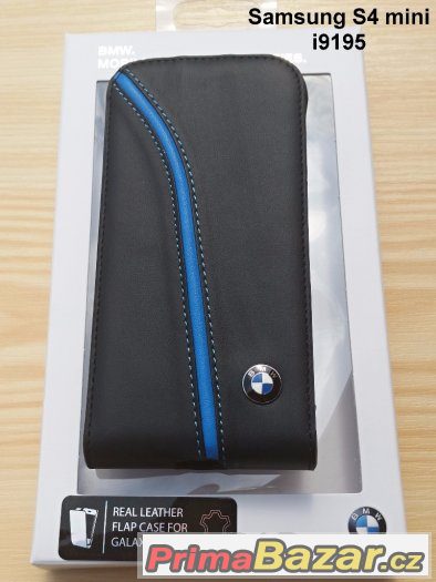 Samsung S3, S4 mini, S4..BMW flip pouzdro Kožené