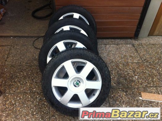 Prodam sadu Original alu skoda 5x112 r16- 205/55/16