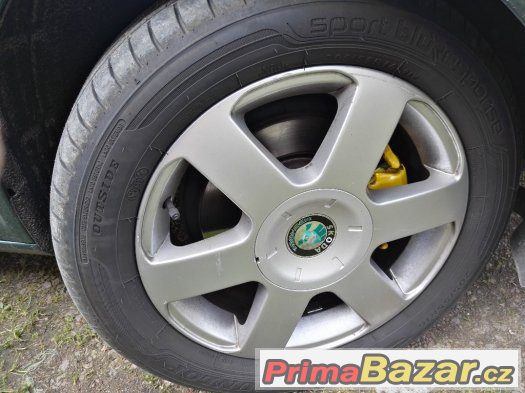 Prodam sadu Original alu skoda 5x112 r16- 205/55/16