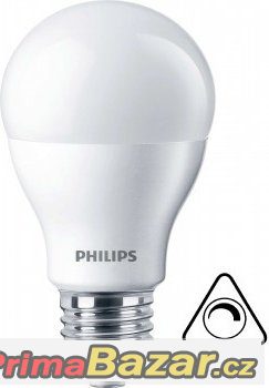 Stmívatelná Úsporná LED žárovka PHILIPS 9,5W závit E27