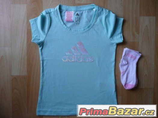 Tričko adidas vel.128+ponožky zdarma