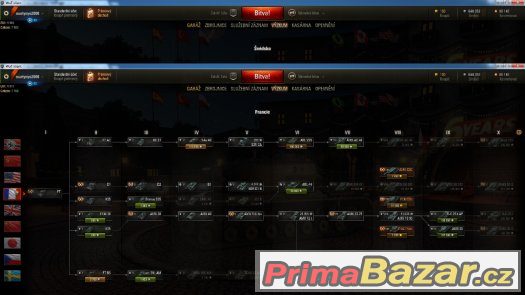 Prodám World of Tanks účet