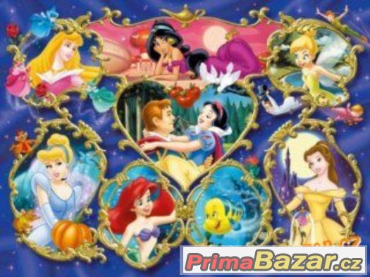 Puzzle Ariel,Zvonilka,Popelka,Sněhurka,Bella 300d Puzzle Ariel,Zvonilka,Popelka,Sněhurka,Bella 300d