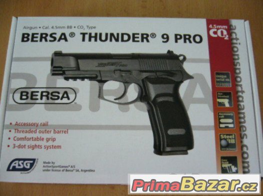 AIRSOFT GAS PISTOLE BERSA THUNDER 9 PRO-CO2 - NOVÁ – fotografie 4