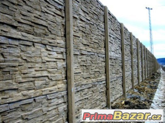 Betonový plot- betonové oplocení- betonové ploty Top ceny