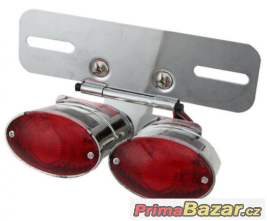 Led brzdové světlo double chróm s integrovanými směrovkami Led brzdové světlo double chróm s integrovanými směrovkami