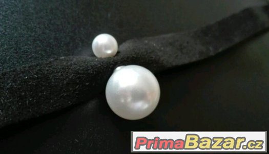 Choker náhrdelník na krk s perlou nový