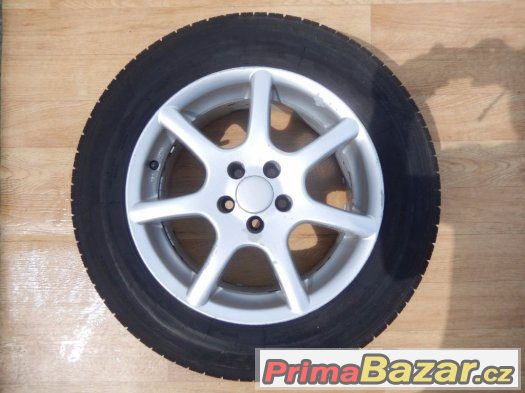 Citroen,Peugeot,Fiat 5x98 7x15 ET30 + 195/65/15 letní sada Citroen,Peugeot,Fiat 5x98 7x15 ET30 + 195/65/15 letní sada