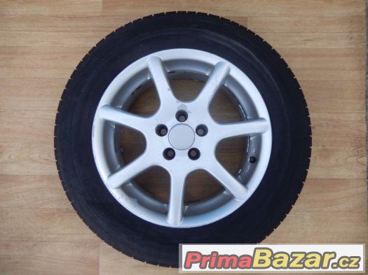 Citroen,Peugeot,Fiat 5x98 7x15 ET30 + 195/65/15 letní sada Citroen,Peugeot,Fiat 5x98 7x15 ET30 + 195/65/15 letní sada