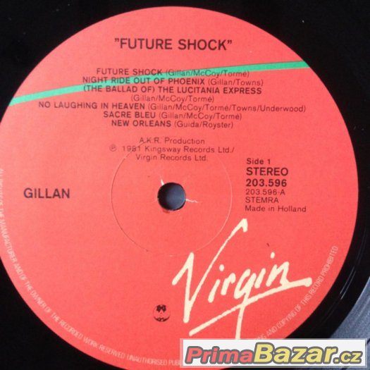 Gillan ‎– Future Shock 1981
