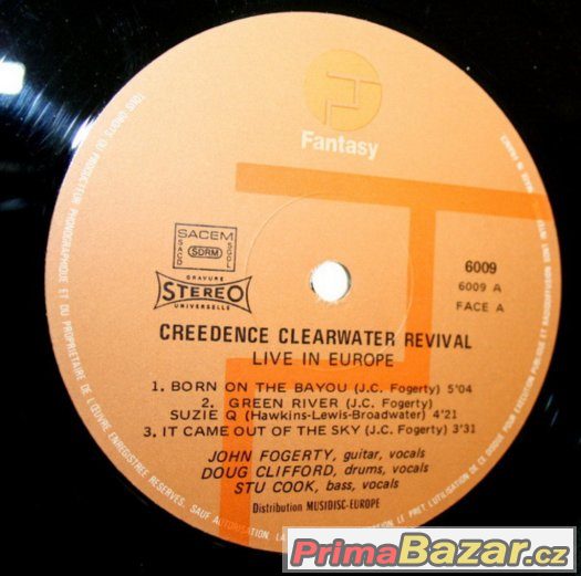 Creedence Clearwater Revival - Live In Europe (2xLP, Album)