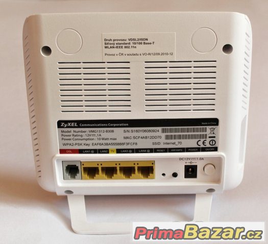 modem Zyxel VMG1312-B30B jako nový