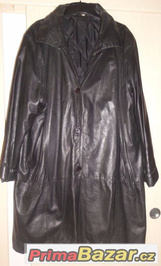 Prodám dámský kožený kabát, vel. 52/54, nošený.