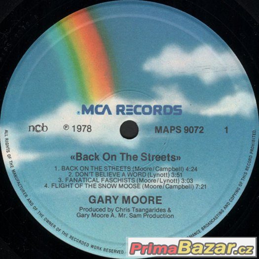 Gary Moore ‎– Back On The Streets 1978