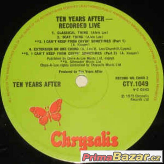 Ten Years After - Recorded Live (2xLP, Album)