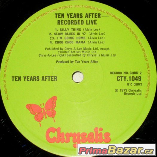 Ten Years After - Recorded Live (2xLP, Album)