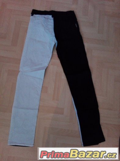 Černo-bílé kalhoty, nenošené - nové