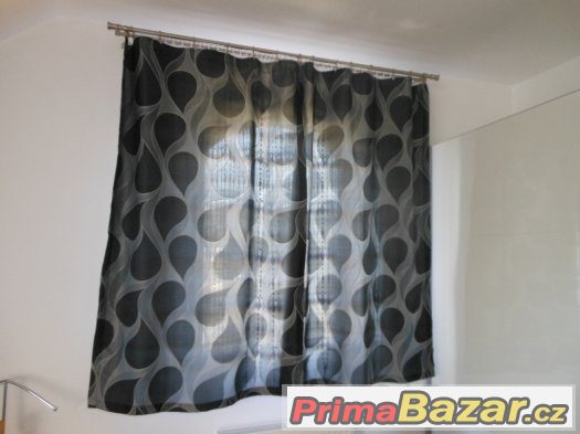 ZÁVĚSY DO OKNA MÓDNÍ DESIGN-ČERNO-ŠEDÉ,KRÁSNÉ ZÁVĚSY DO OKNA MÓDNÍ DESIGN-ČERNO-ŠEDÉ,KRÁSNÉ