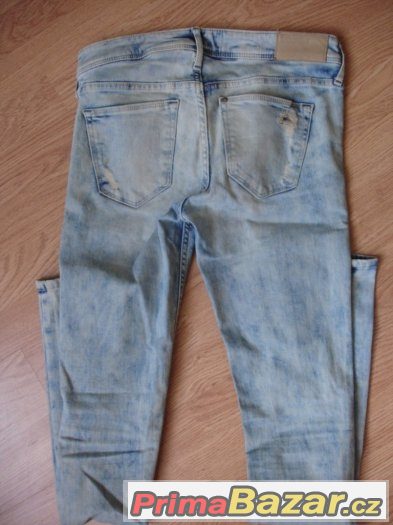 H&M dámské trhané skinny džíny vel. 28/34